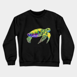 Green & Yellow Sea Turtle Crewneck Sweatshirt